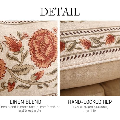 ISAENNE Designer French Rectangle Throw Pillow Cover,Set of 2,20"x12" - color: Albano C, size: 20" x 12" (Pack of 2)