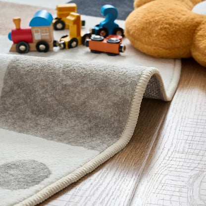 jinchan 3x5 Washable Playroom Rug for Kids Room Classroom Rug Marble - color: Diamond Marble, size: 3' x 5' (Rectangular)