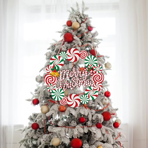 COCHIE Merry Christmas Decorations Xmas Peppermint Candy Cane Welcome Sign - style: XMAS Candy