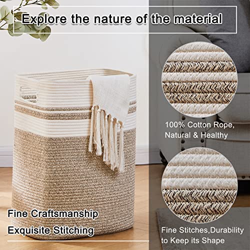 OIAHOMY Laundry Hamper Collapsible Laundry Basket Clothes Organizer Yellow - color: Yellow variegated, size: 16.5*13*22