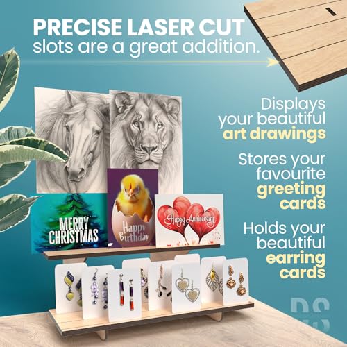 Wooden Tiered Display Stand, 3 Tier Display Table for Vendor Events - color: Natural