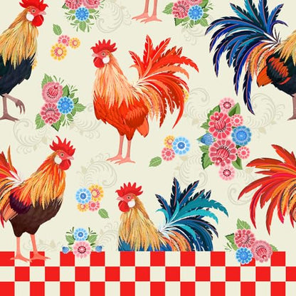 Kitchen Rugs for Floor 2 Pcs Memory Foam Padded Anti Fatigue Kitchen Mat - color: Rooster-2