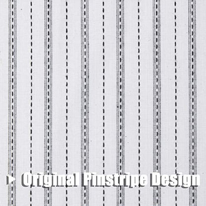 SXZJTEX Black White Striped Sheer Curtains 63 Inch Living Room Bedroom - color: Black, size: 40"W x 63"L (Pack of 2)