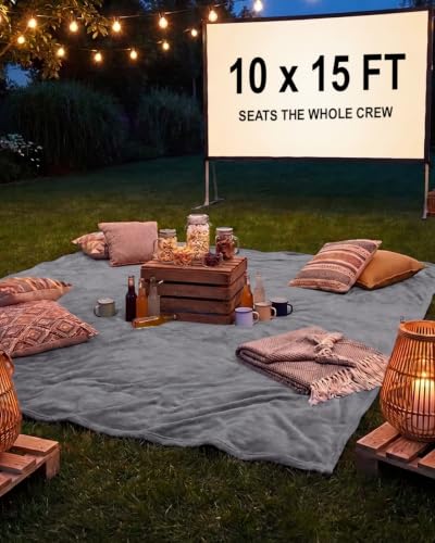Fleece Blanket Giant 120" x 180" - Ultra-Soft Flannel Throw - Dark Grey - color: 14 - Dark Grey, size: Giant Blanket (180" x 120")