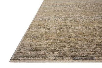 Loloi Magnolia Home Junie Moss/Natural 2'-7" x 10'-0" Runner Rug - color: Moss / Natural, size: 2'7" x 10' (Rectangular)