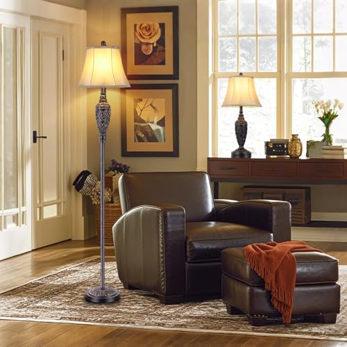 Sheetea 65’’ Floor Lamp for Living Room, Farmhouse Standing Lamp, Bronze - color: Bronze