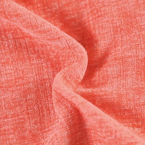 CaliTime Decorative Couch Throw Pillow Covers 16 X 16 Inches Living Coral - color: Living Coral, size: 16" x 16" (Pack of 2)