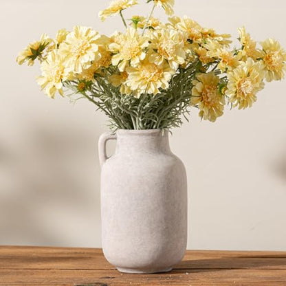 Vanselia Ceramic Flower Vase Home Table Decor Living Room Farmhouse 9.7 in - color: 9.7" Rustic