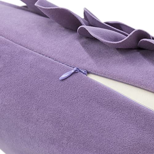 OiseauVoler 3D Flower Throw Pillow Covers 18 x 18 Inch Purple - color: Purple