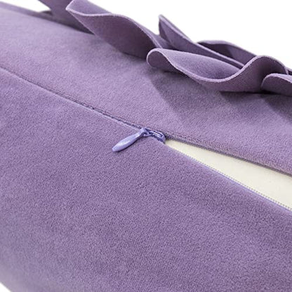 OiseauVoler 3D Flower Throw Pillow Covers 18 x 18 Inch Purple - color: Purple