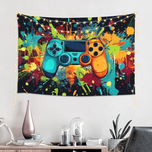 mutakin Game Tapestry Wall Hanging Aesthetic For Bedroom Living Room Dorm (Game) - color: Game