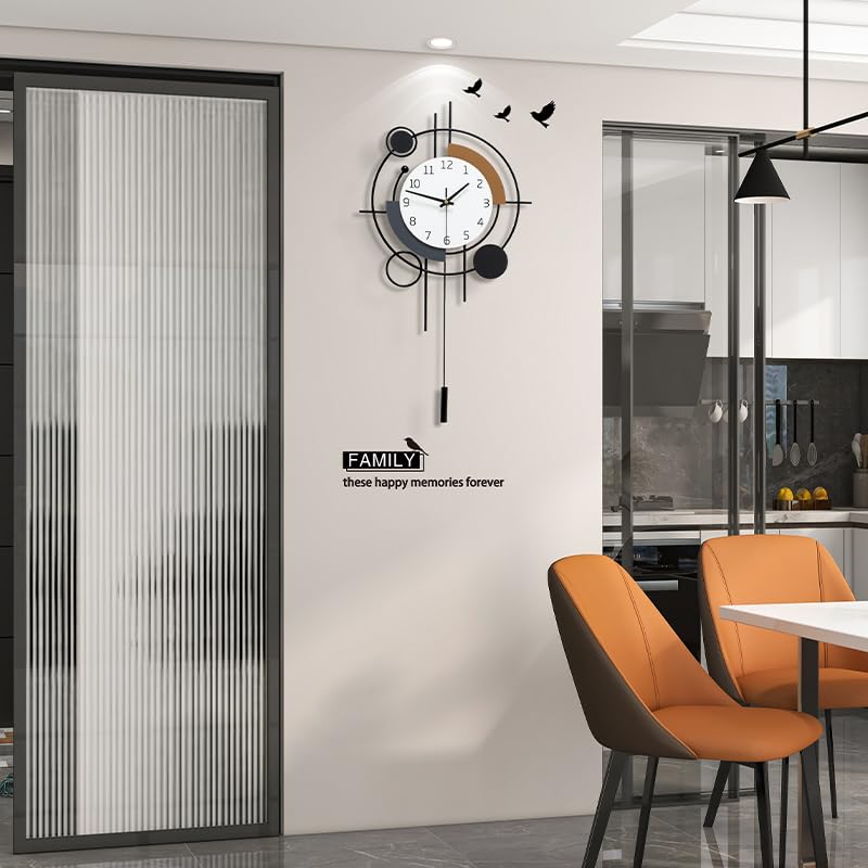 Large Wall Clocks for Living Room Decor Modern Silent Wall Clock - size: 14*23 inch