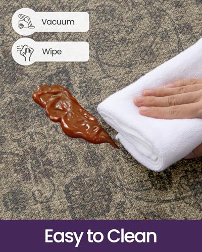 DEXI Kitchen Floor Mats Cushioned Anti Fatigue Runner Rug, 24x87 Brown - color: Mottled Brown, size: 87"L x 24"W x 0.4"Th