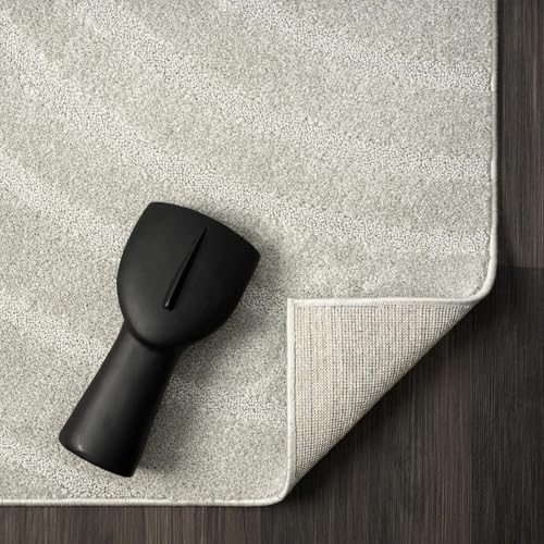 LUXE WEAVERS Modern Geometric Wave Gray 8x10 Area Rug - color: Grey, size: 8' x 10' (Rectangular)