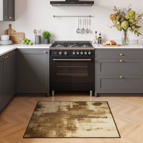 Merelax 2x3 Entryway Door Mat—Washable, Non-Slip, Brown, Low Pile Rug - color: Brown, size: 2' x 3'(24''x36'')