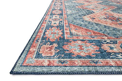 Loloi Skye Turquoise/Terracotta 2'-3" x 3'-9" Accent Rug - color: Turquoise / Terracotta, size: 2'3" x 3'9" (Rectangular)