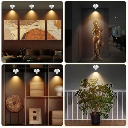 Wireless Spotlight Battery Powered, Rechargeable Plant Spot Light Indoor - color: chargeable White