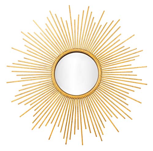 SAFAVIEH Home Collection Vila 41-inch Gold Sunburst Round Mirror