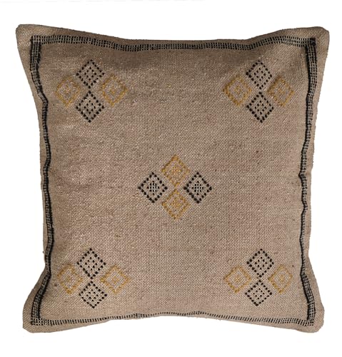 Indian Cotton Cushion Cover Sabra Kilim Pillow Cover Designer Decorative Sofa 18x18 Inche Handwoven Cushion Case for Farmhouse Home Decor Spring Decorative Pillow (Pattern 26) - color: Pattern 26