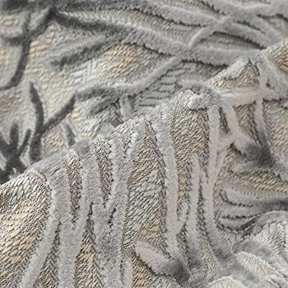 Yangest Grey Throw Pillow Cover Velvet Cushion Cover Branches Rectangular Pillowcase for Sofa Couch Bedroom Living Room, 12x20 Inch - color: Grey, size: 20" x 12" (Pack of 1)