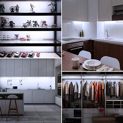 Cefrank LED Display Lights, 6-Pack Linkable Cabinet Lighting Kit 6000K - color: White
