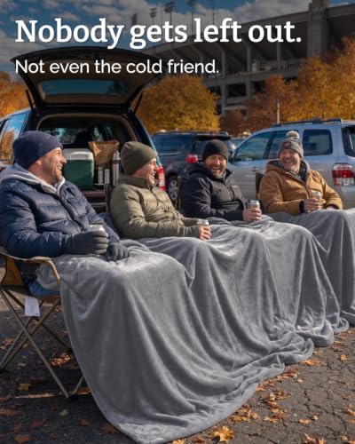 Fleece Blanket Oversized King - Ultra-Soft Warm Flannel Blanket - Dark Grey - color: 14 - Dark Grey, size: Oversized King (120" x 120")