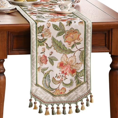 Patdrea Designer Elegant French Velvet Table Runner,12"X71"-Santiago A - color: Santiago a Velvet, size: 12"*71"