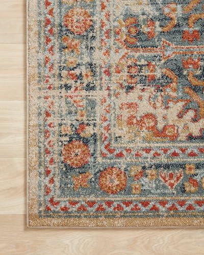 Loloi Jocelyn Mist/Multi 2'-3" x 7'-6" Runner Rug - color: Mist / Multi, size: 2'3" x 7'6" (Rectangular)