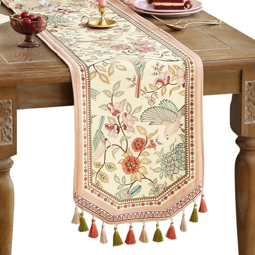 Patdrea Designer Vintage French Velvet Table Runner,12"X63"-Cullom - color: Cullom Velvet, size: 12"*63"