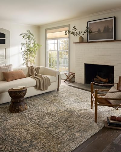 Loloi Magnolia Home Junie Moss/Natural 2'-0" x 3'-0" Accent Rug - color: Moss / Natural, size: 1' x 3' (Rectangular)