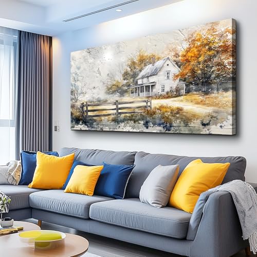 KELIYUAN Canvas Wall Art For Living Room Bedroom Wall Decor Home Office Dining Room Abstract Ink Landscape Painting Painting Room Hallway Prints Retro style Artwork Picture Wall Decoration 20x40 In - color: Abstract Ink Landscape Painting, size: 40"L x 20