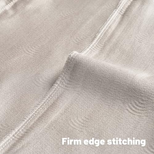 FUTEI Pack of 2 Chenille Throw Pillow Covers 12x20 Inch,Beige - color: Beige, size: 20" x 12" (Pack of 2)
