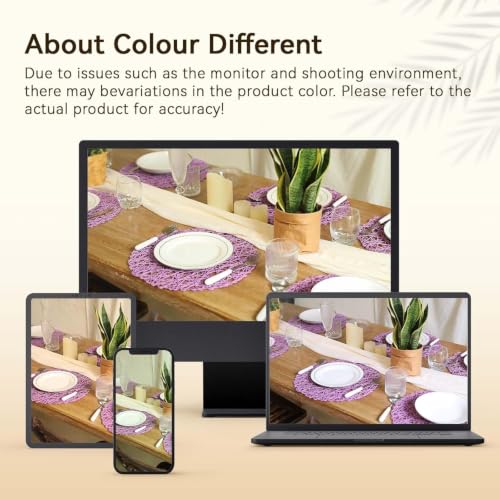 AHHFSMEI Paper Braided Round Placemats Set of 12 Natural Non-Slip Heat Resistant Table Mats for Dining Tables Woven Indoor Outdoor Place mats(Purple,12) - color: Purple