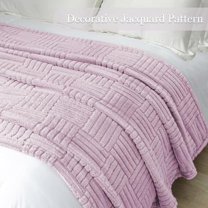 Whale Flotilla Lightweight Fleece Throw Blanket for Couch, Lilac - color: Lilac, size: Throw(50x60 Inch)