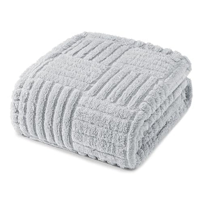 Whale Flotilla Lightweight Fleece Throw Blanket for Couch, Light Grey - color: Light Grey, size: Throw(50x60 Inch)