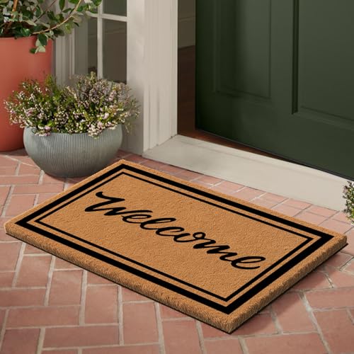 Nialnant Door Mat Outside Entrance, Welcome Mats for Front Door - color: Welcome