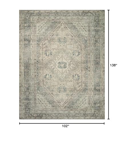 Loloi Magnolia Home Sinclair Natural/Sage 8'-6" x 11'-6" Area Rug - color: Natural / Sage, size: 8'6" x 11'6" (Rectangular)