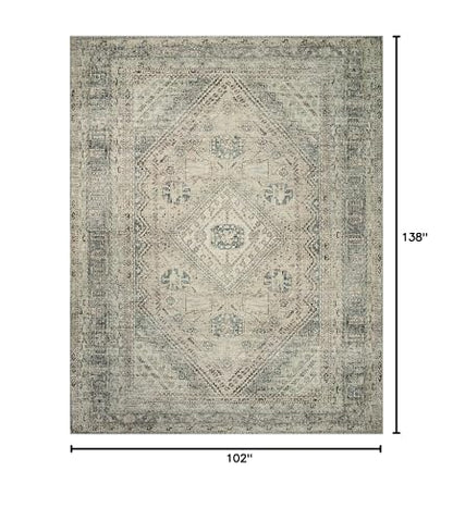Loloi Magnolia Home Sinclair Natural/Sage 8'-6" x 11'-6" Area Rug - color: Natural / Sage, size: 8'6" x 11'6" (Rectangular)