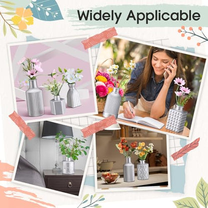 Yaomiao 30 Pcs Glass Bud Vases Centerpieces, Silver Series - color: Silver Series