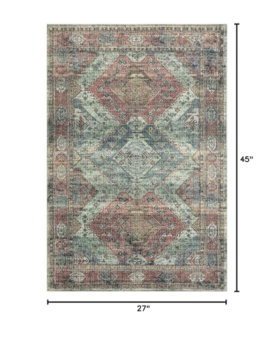 Loloi Skye Apricot/Mist 2'-3" x 3'-9" Accent Rug - color: Apricot / Mist, size: 2'3" x 3'9" (Rectangular)