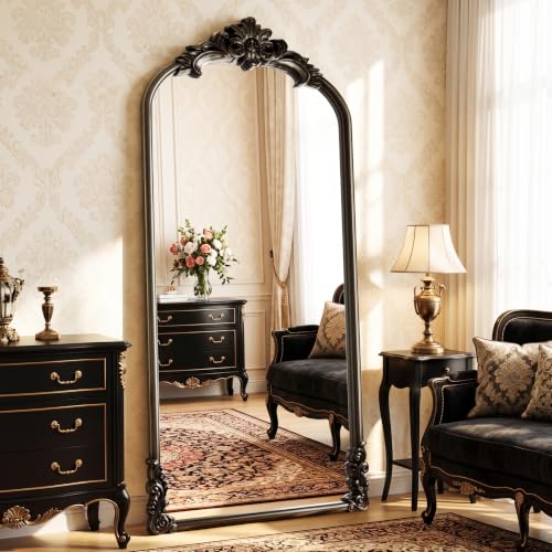Retro Arched Full Mirror 71"x 32" for Decor Statuary Bronze - color: Statuary Bronze, size: 71"L x 32"W