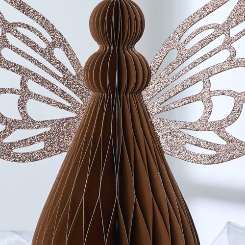 Your Heart's Content Honeycomb Paper Angel (Bronze Angel) - color: Bronze Angel