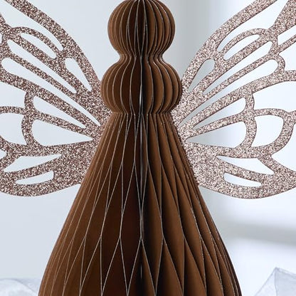 Your Heart's Content Honeycomb Paper Angel (Bronze Angel) - color: Bronze Angel