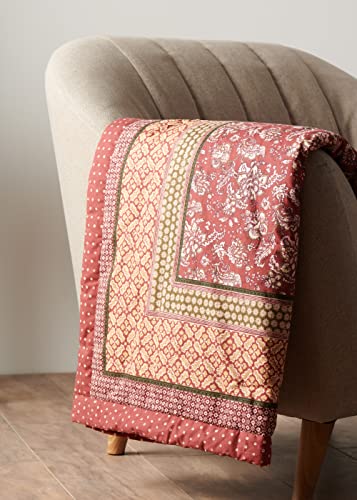 Maison d' Hermine Throw Blanket for Couch Lightweight Soft (60''X80'') - color: 005 - Surya - Barn Red, size: 60"x80"