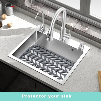 AWOKE Silicone Sink Protectors 12.25 x 11.5 in, 2 Pack for Kitchen Sink - size: 12.25 x 11.5 2PCS