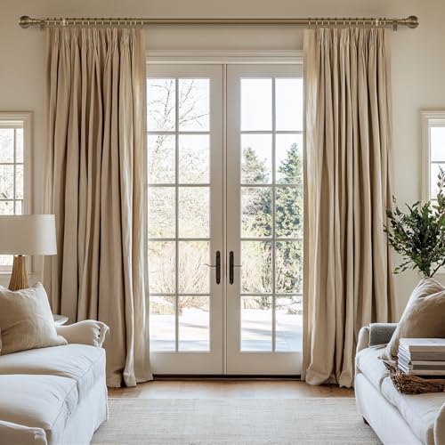 2 Pack Antique Bronze Curtain Rods for Windows 48 to 84 Inch 1" Diameter - color: Antique Bronze, size: 16"-88"|2 Pack