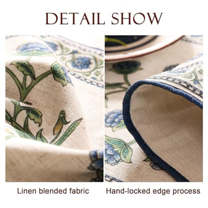 Patdrea Designer Elegant French Linen Table Runner,12"X87"-Ivar B - color: Ivar B Linen, size: 12"*87"