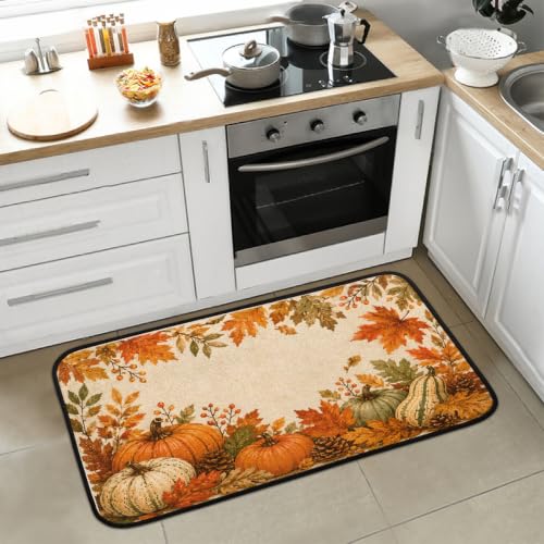 Harvest Kitchen Rug Non-Slip Indoor Carpet Absorbent Welcome Mat - color: B:b-13