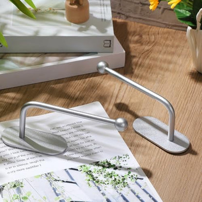 CroBlissful 2 Pcs Adhesive Curtain Holdbacks No Drill Window Hook,Silver - color: Silver