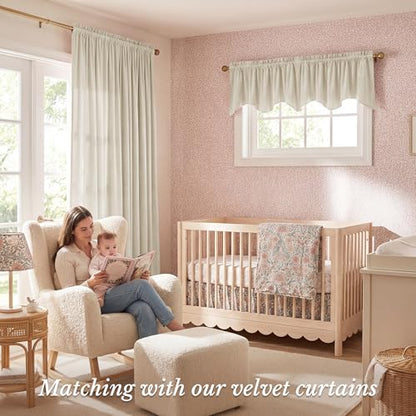StangH Beige Window Valance Curtains 52x18 Inch, 1 Panel - color: Beige, size: 52"W x 18"L (Pack of 1)